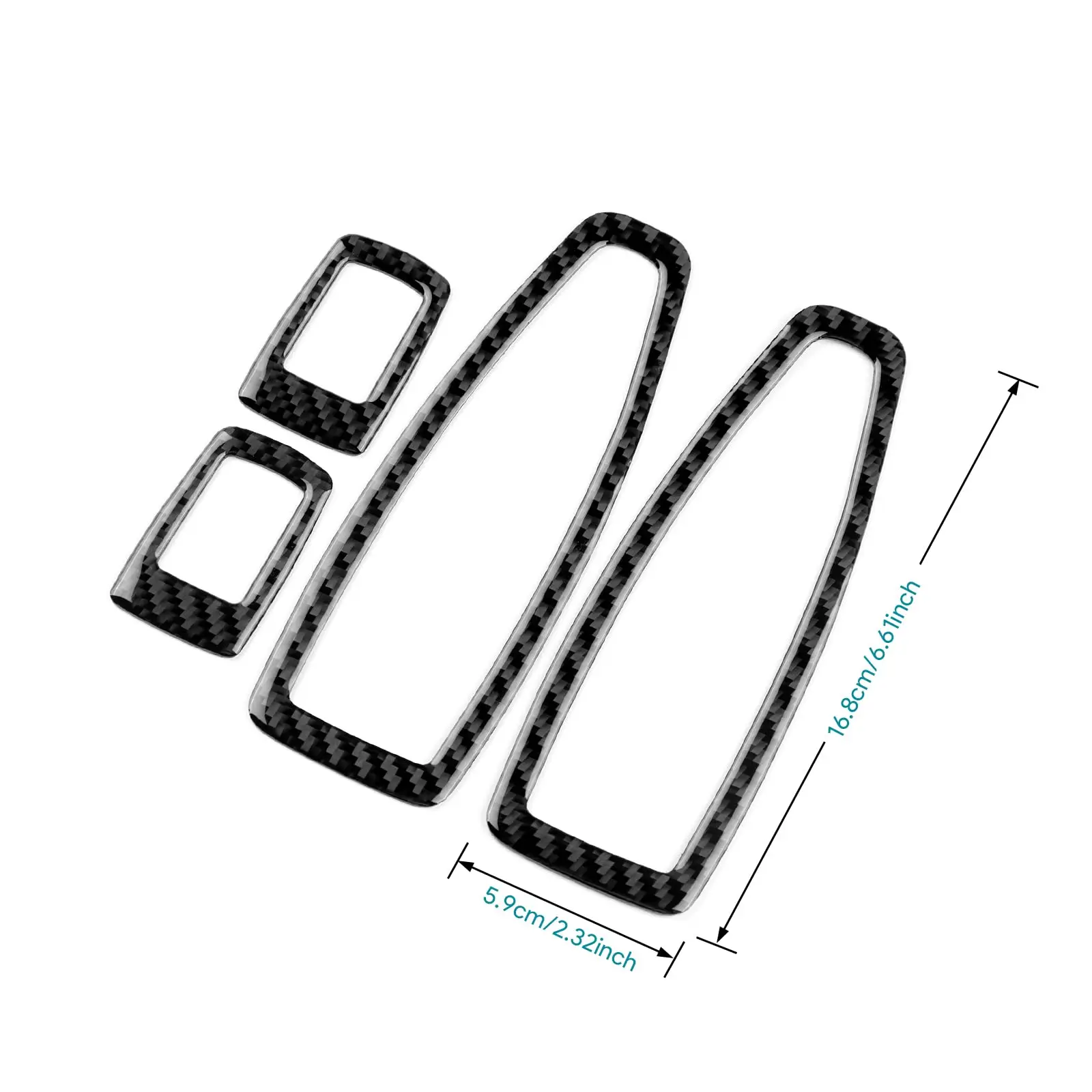 Carbon Fiber Window Switch Panel Sticker for BMW F20 F21 F30 F34 LHD RHD, Door Control Button Frame Cover