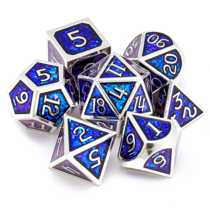 

Набор из 7 предметов, набор металлических кубиков DND для Dungeons And Dragons DND 5e, настольная игра для ролевых игр, настольный ролевой подарок на день рождения