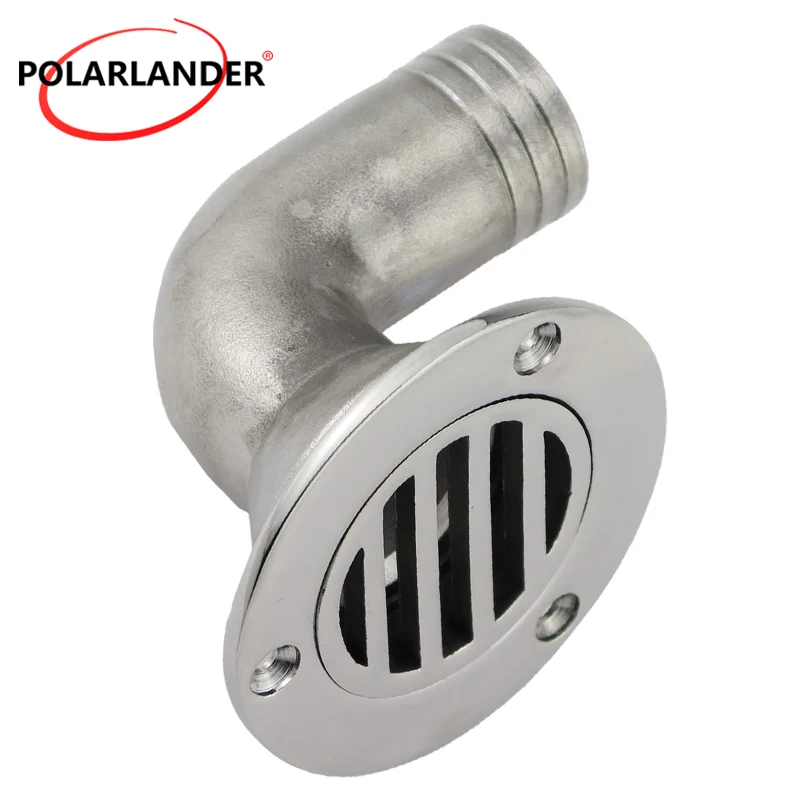 

Слив палубы морской лодки, аксессуары 38 мм, сантехника для лодок, фитинги из нержавеющей стали 316, 90 градусов для рыбалки, каноэ, лодки