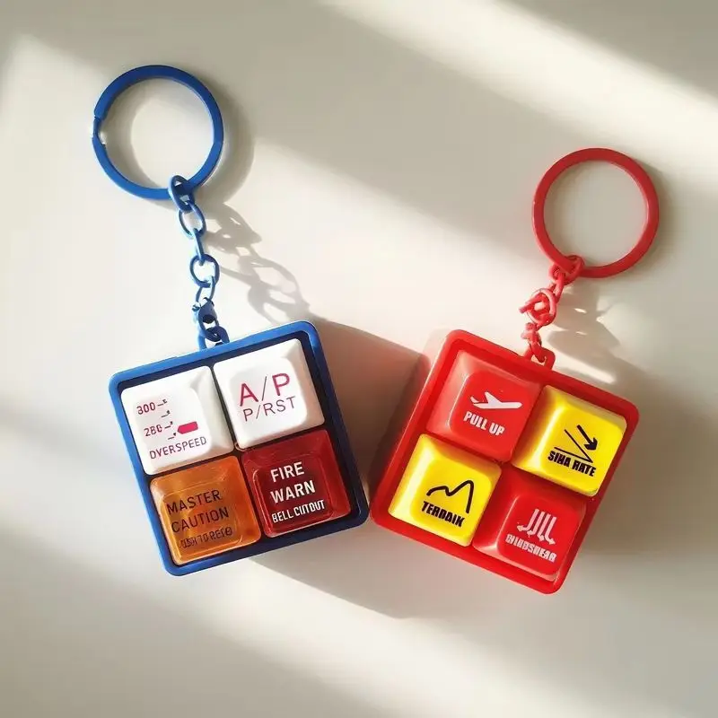 New Five Tech Boeing 737 Airbus EGPWS Warning Sound Simulator Pilot Keychain Home Decor Craft Wind Chimes Hanging Decoration