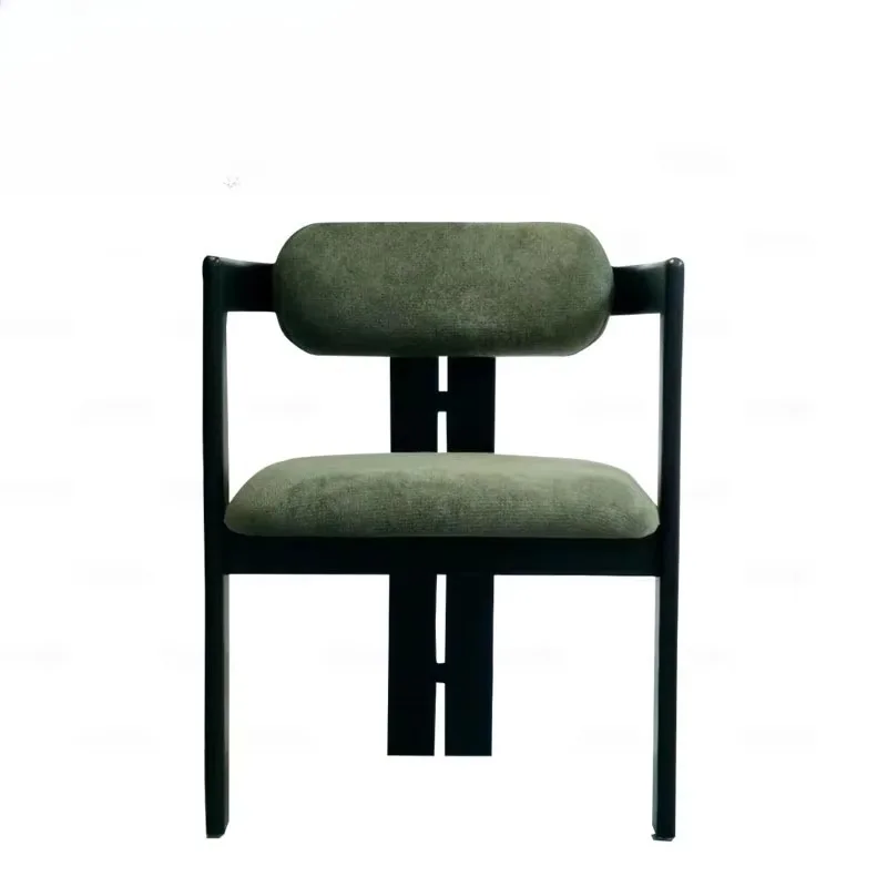 

Modern Leisure Armchair Dining Chair Leather Padded Upholstered Fabric Wood Frame MDF Home Hotel Furniture Villa Design