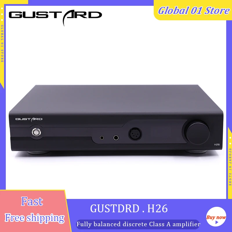 

GUSTARD H26 Fully balanced discrete Class A Headphone Amplifier HiFi Audio Amp XLR RCA 6.35 4.4mm Output Preamplifier