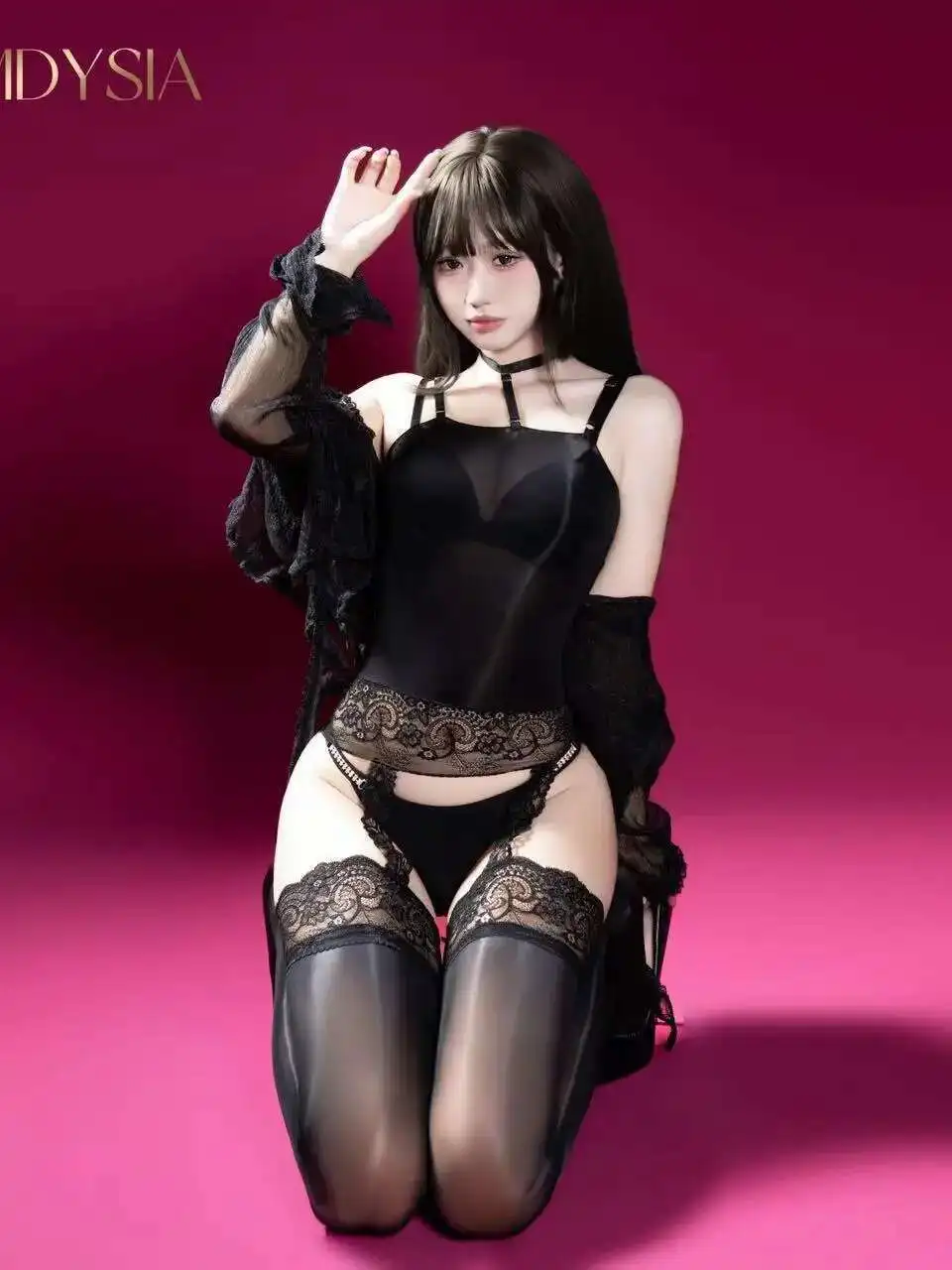 غريبة الدانتيل شبكة شير سليم القمم مثير الزيتية لامعة معلقة الرقبة الأشرطة الجسم الدعاوى للنساء رومبير حللا 2025 جديد الحلو S0IO