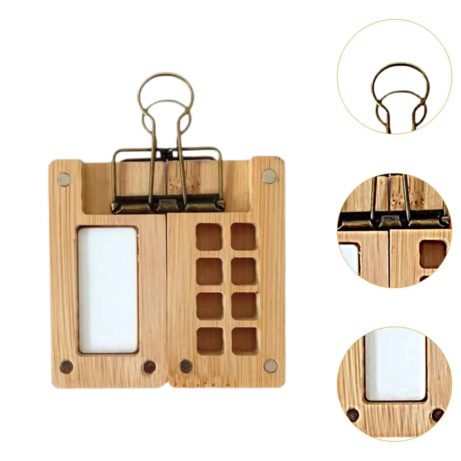 Travel-Friendly Watercolor Palette with 8 Compartments for Artists