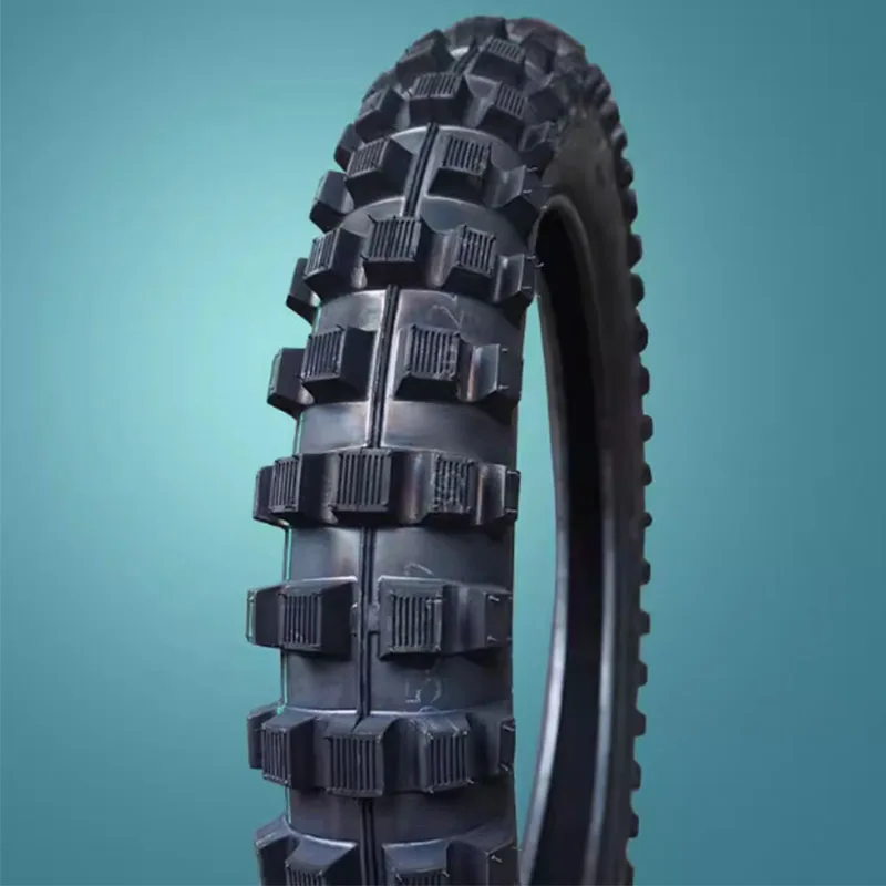 17-inch motorcycle road racing tires are modified with off-road deep-groove tires. 3.50/4.60/5.10-17 large flower-shaped off-roa