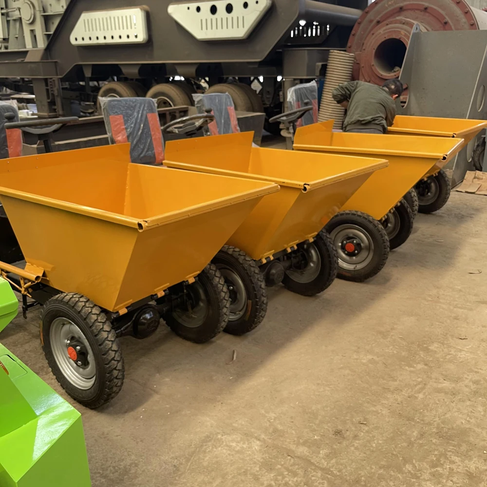 Loading 500KG 1200W 48V Battery Electric Motor Wheelbarrow Electric Power Wheel Barrow