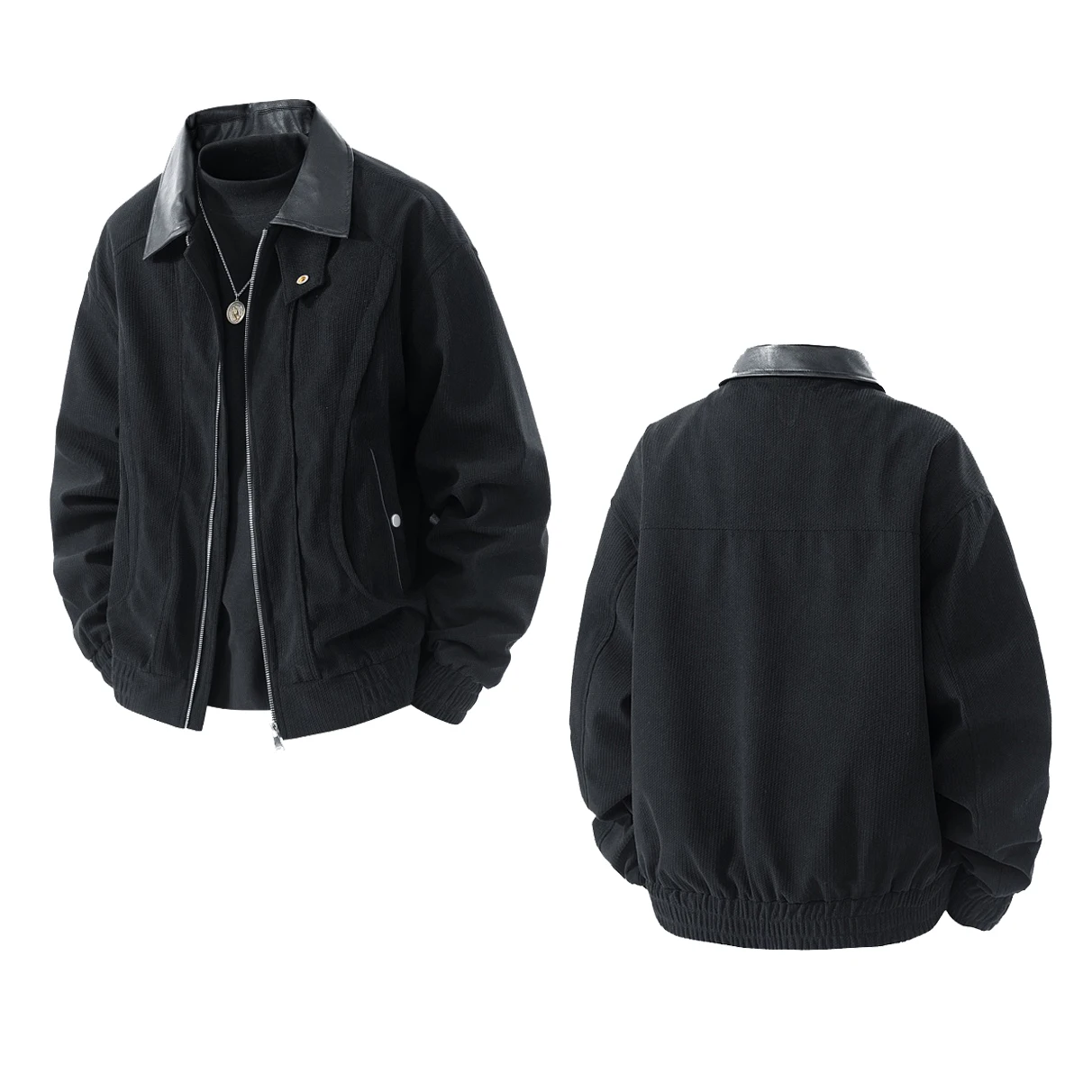 

Classic Vintage Corduroy Jacket Men's Spring And Autumn Casual Coat All-match Fashion Solid Color Jackets Man's Clothes