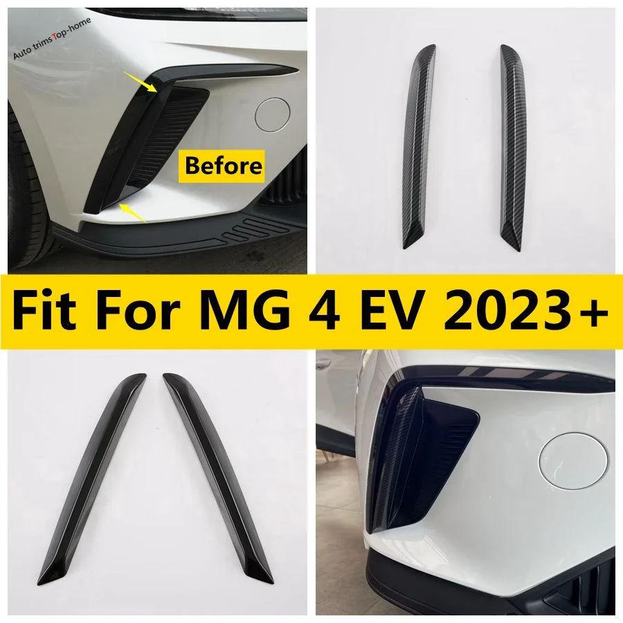 

ABS Front Fog Light Eyelid Decoration Cover Trim Strips StickersBumper Molding Guard Decoration Fit For MG 4 EV 2023 2024