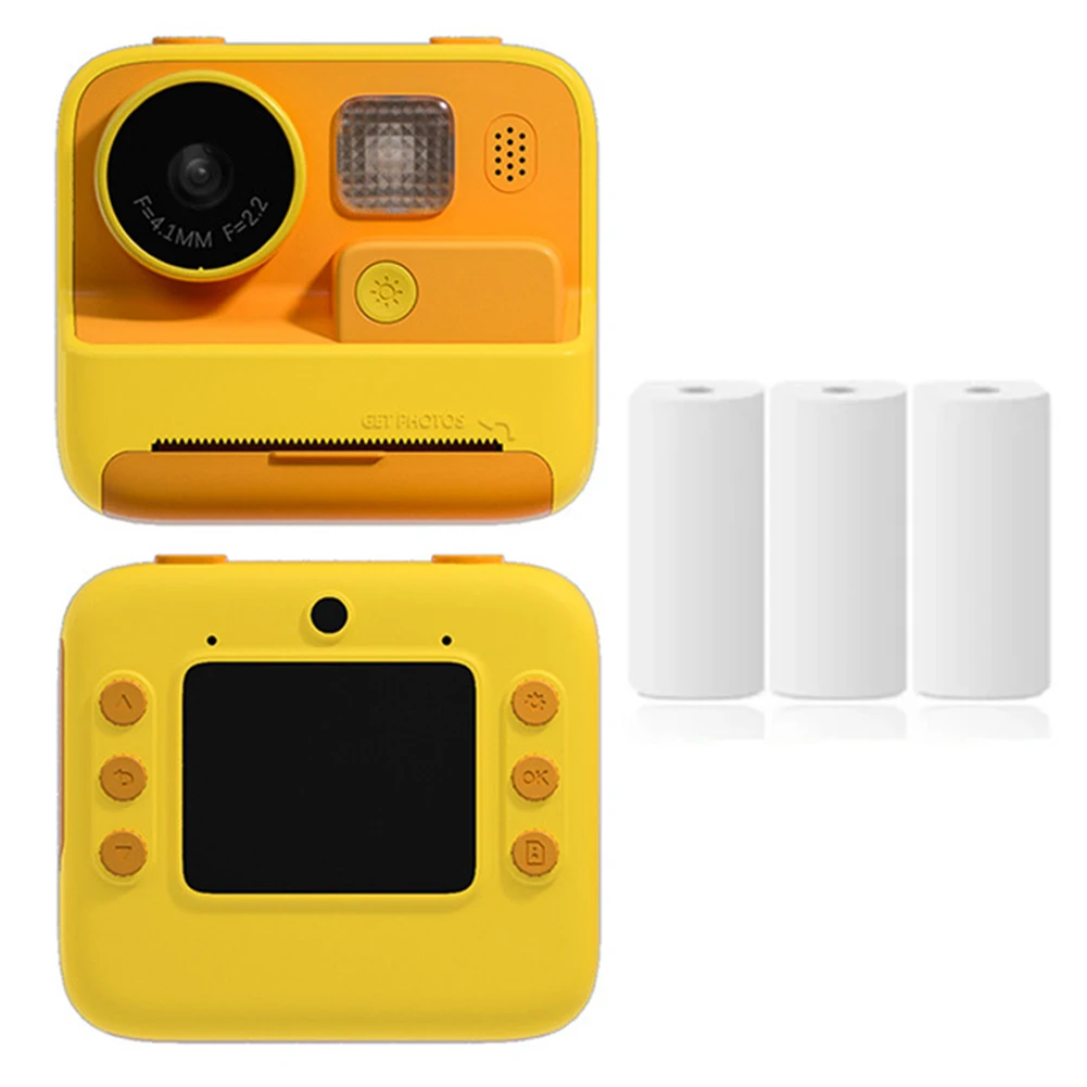 Toddler Digital Camera Instant Print 48MP Video Photo Camera with Thermal Print Paper HD 1080P Zero Ink for Girls Boys Aged 3-12