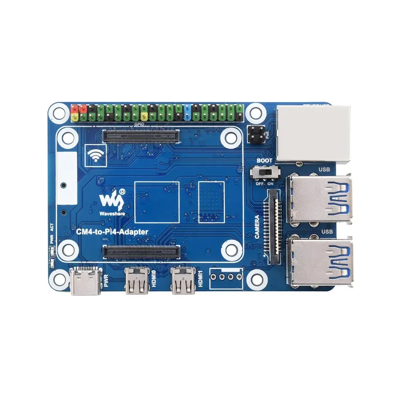 CM4 To Pi4B Adapter For Raspberry Pi, Expansion Board Dual HDMI For Raspberry Pi 4B