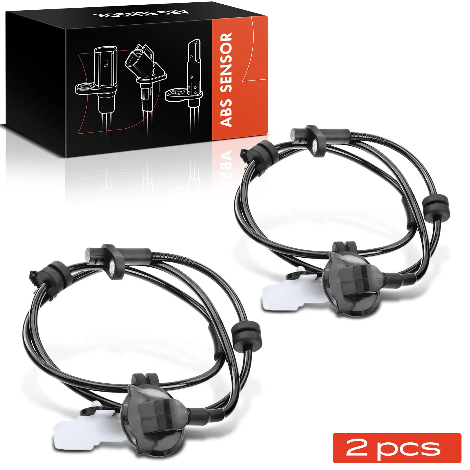 Frankberg 2x ABS Sensor Hinterachse Links Rechts für Mazda 2 DE DH 1.4L 1.5L 1.6L 2007-2014 5S12262 D651-43-71YA D6514371Y