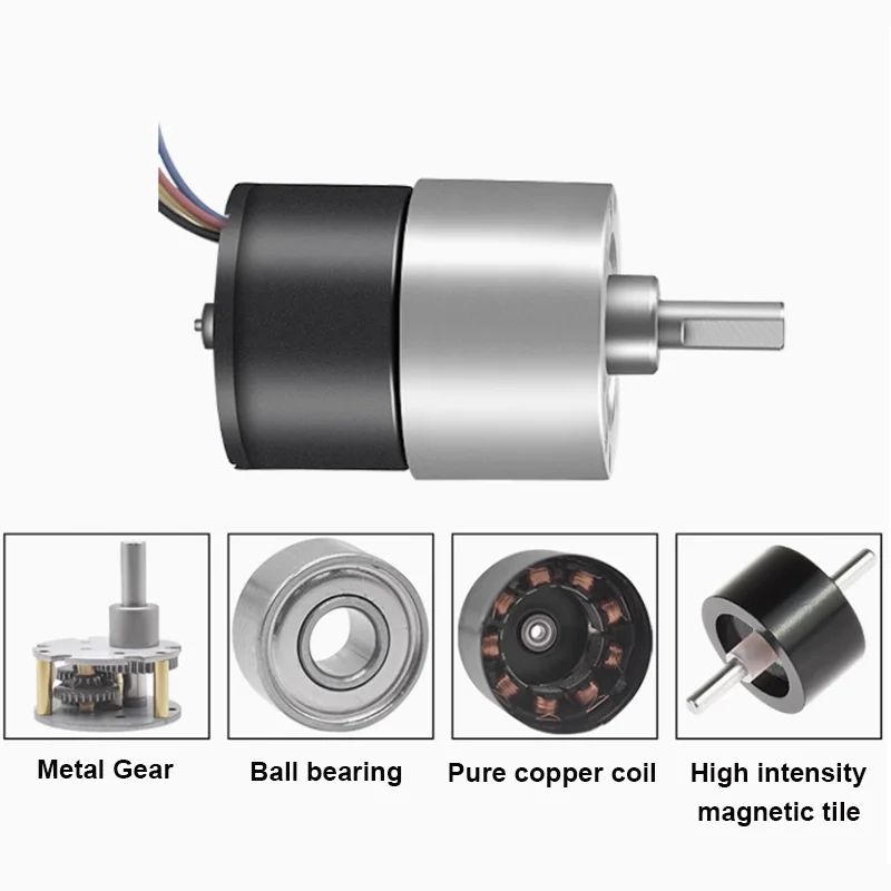 JGB37-3525 Brushless DC Deceleration Reduction Motor 12V24V Motor Low-Speed High Torque 35KG Micro Speed Regulation Small Motor