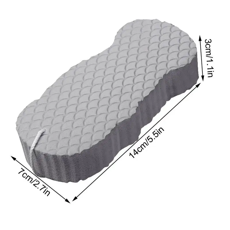 Spugna da doccia esfoliante in fibra naturale Spugna da doccia naturale per scrubber per il corpo per il lavaggio del corpo Super assorbente Super assorbente naturale