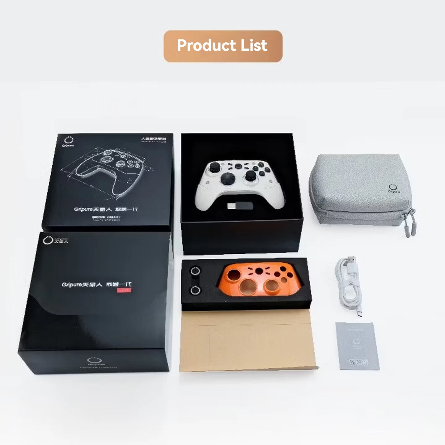 Gripure HaptiX-1 Game Controller 8K Capacitive Joystick Asymmetric