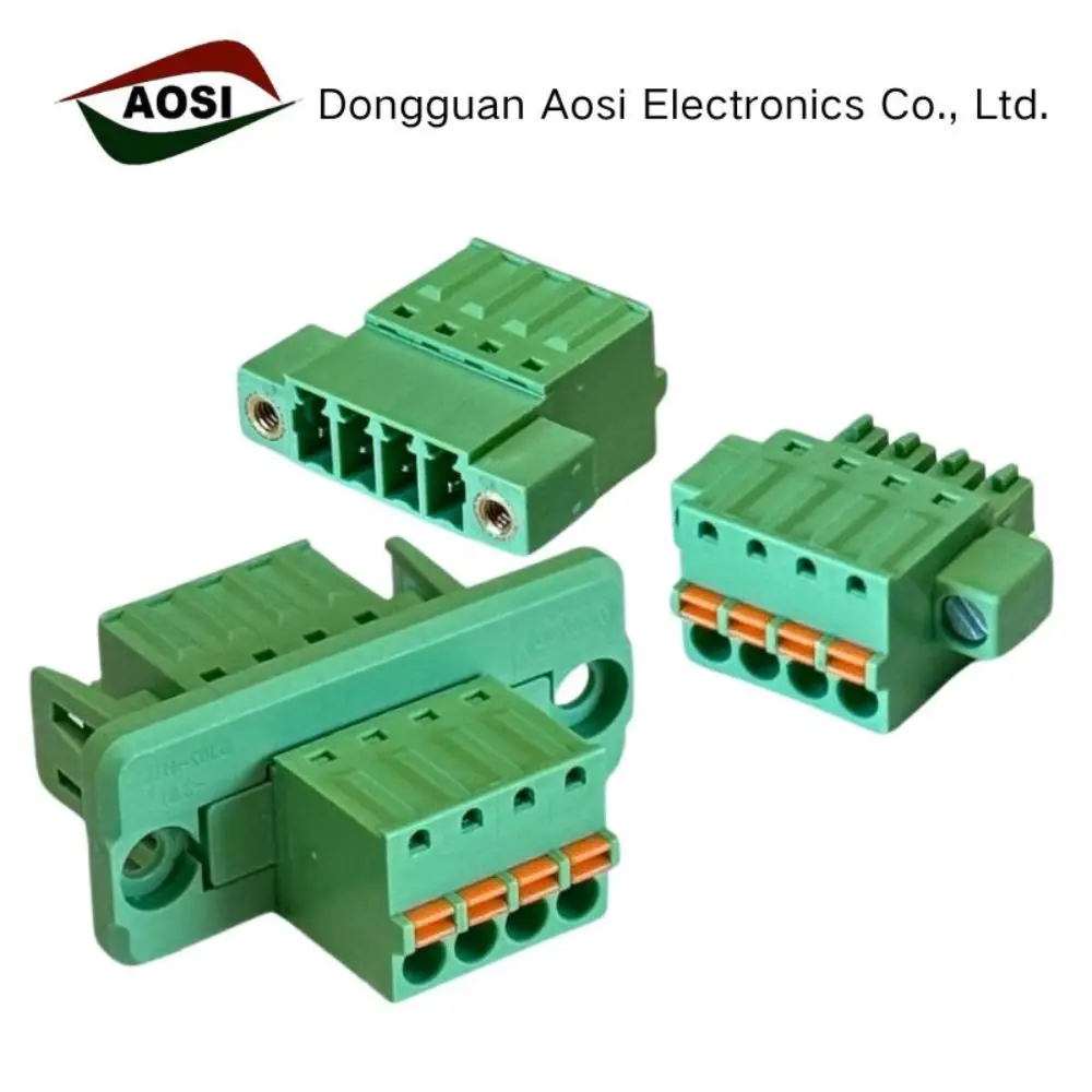 15EDGKDM 3.81mm Panel‑Mount Pluggable Terminal Block with Flange, FK‑MCP 1.5‑STF‑3.5 Through‑Wall Connector