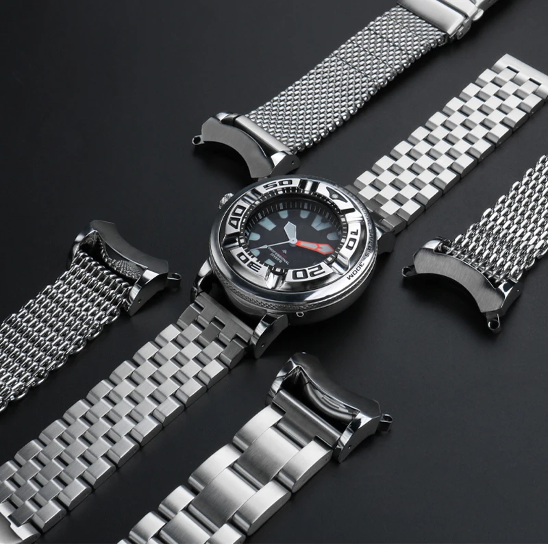 Adapt to Citizen BJ8050-08E/BJ8050 men's watch solid high-quality stainless steel special connector lug converter modified strap