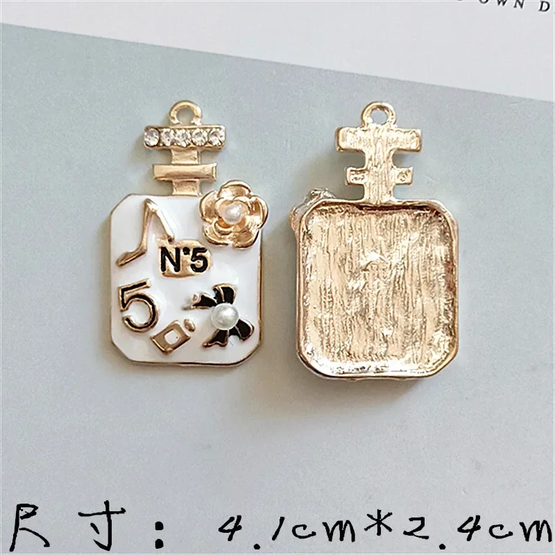 10pcs Metal Pearl Flatback Rhinestone Embellishments for Craft
