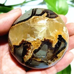 Natural Stone Septarian Ceystal Palm Healing Witchcraft Energy Spirit Feng Shui Ward Off Evil Decorations