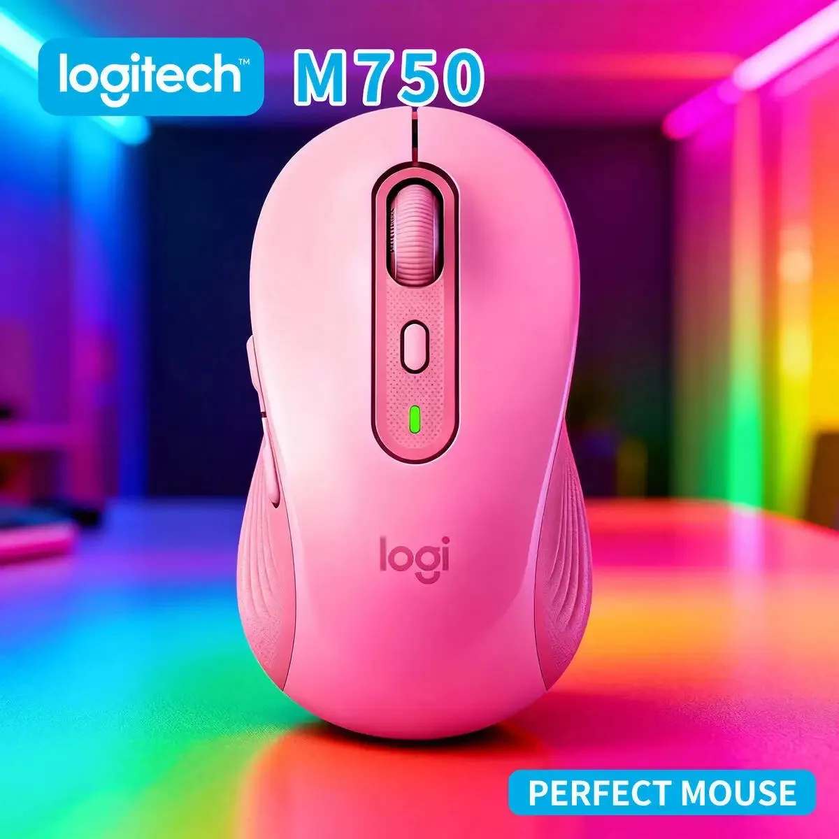 

Logitech M750 Bluetooth Ergonomic Mouse+MX3S/M350/M650 Silent Operation 24-Month Battery Life For Laptop Windows Mac Office Work