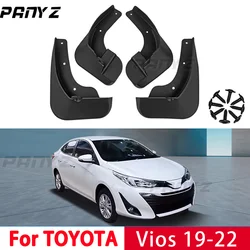 Mud Flaps For Toyota Weichi Vios 2019-2022 Splash Guards Fender MudFlaps Front Rear Mudguards Car Accessories