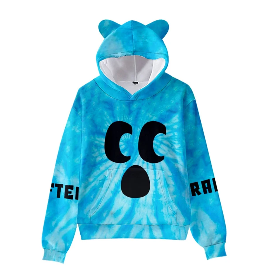 4 To 14 Years Kids Hoodies Craftee Face 3D Printed Hoodie Sweatshirt Boys Girls Anime Cartoon Brand Jacket Coat Children Clothes