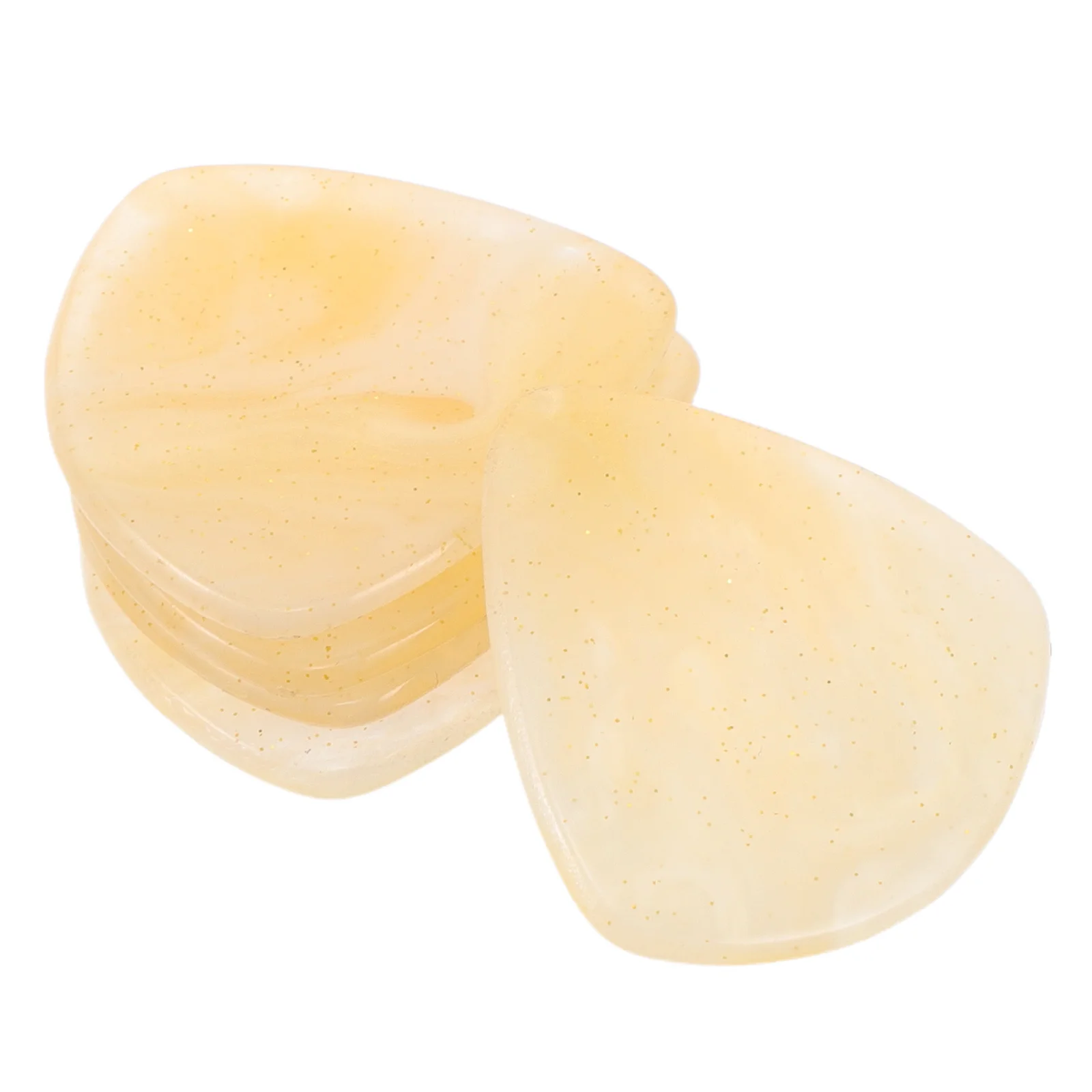 

5Pcs Guitar Picks Resin Heart Shape Smooth Surface Durable Grip for Electric Acoustic Bass Ukulele Musical Accessories