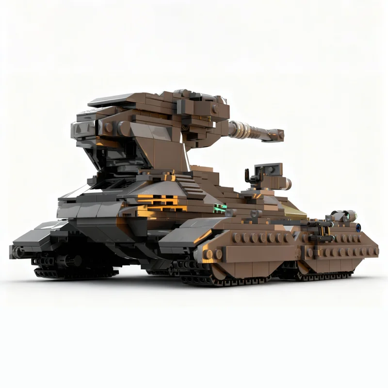 870pcs MOC M808C Scorpion Main Battle Tank Halo Space Model Building Blocks Toy Gift Creative Display Collectible Desk Premium