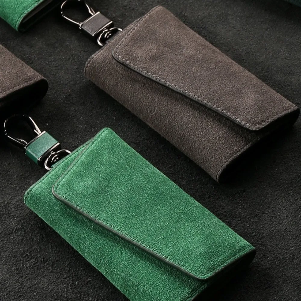 2 في 1 حقيبة حامل المفاتيح بولي Leather الجلود مقاوم للماء PU مفتاح محافظ حقيبة التخزين الصغيرة بلون سحب المفاتيح الحقيبة مفتاح المنظم