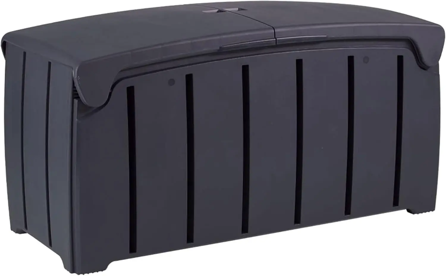 

85 Gallon 321L Outdoor Storage Organization Bin Patio Deck Box with Dual Door Lid for Garden Pool Furniture Accessories Black