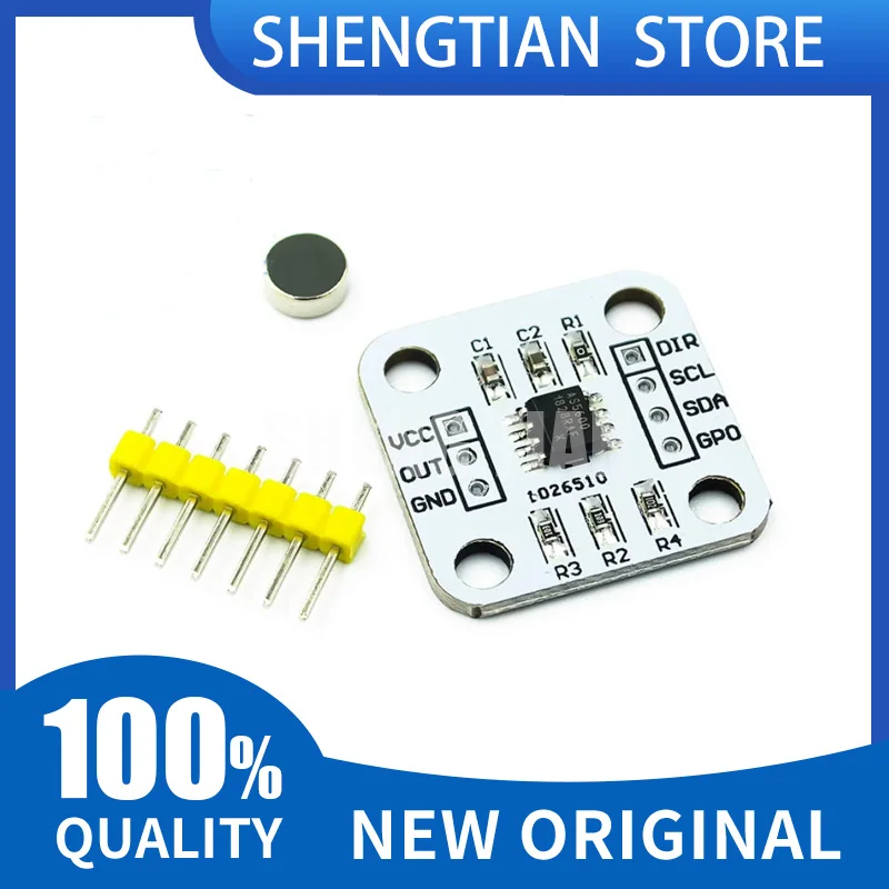 AS5600 magnetic encoder magnetic induction angle measurement sensor module 12bit high precision