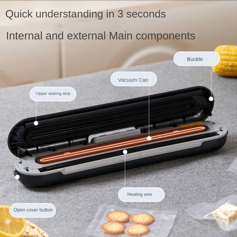 Sealing machine small household food packaging  automatic donkey-hide gelatin cake vacuum  plastic sealing