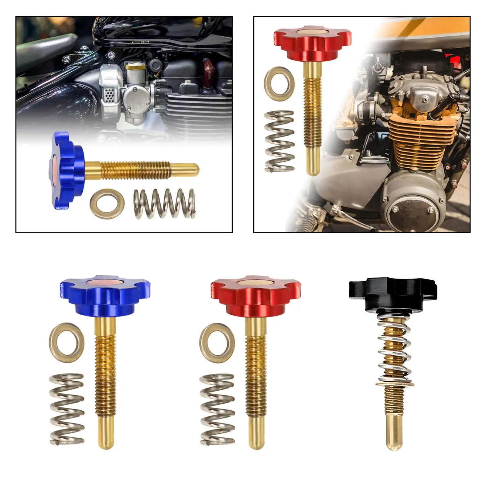 High Grade Metal Air Fuel Mixture Screw Carburetor Idle Adjuster Compatible with PWK NSR PWL Motorcycle Parts