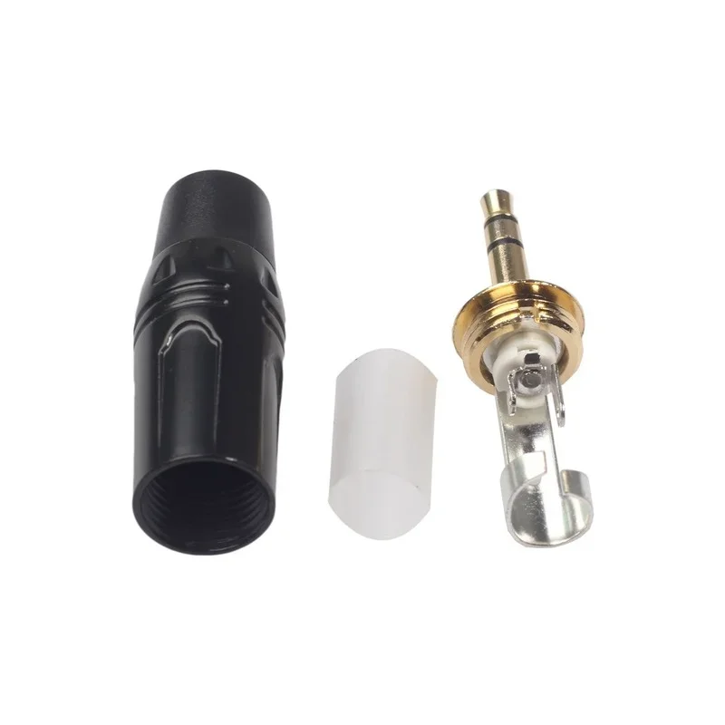 3.5mm Stereo Audio Plug Aluminum Alloy Die-casting Shell TRS AUX Cable Connector Coupler Adapter Joiner Converter Durable