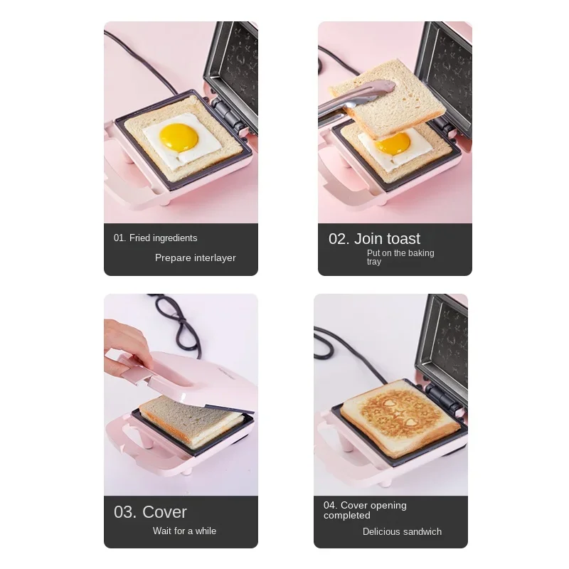 ماكينة الفطور والساندوتشات المنزلية الصغيرة ، والطعام الخفيف ، ومتعددة الوظائف ، والوافل ، والكعك ، وأداة كبس الخبز المحمص ، ، من من من V
