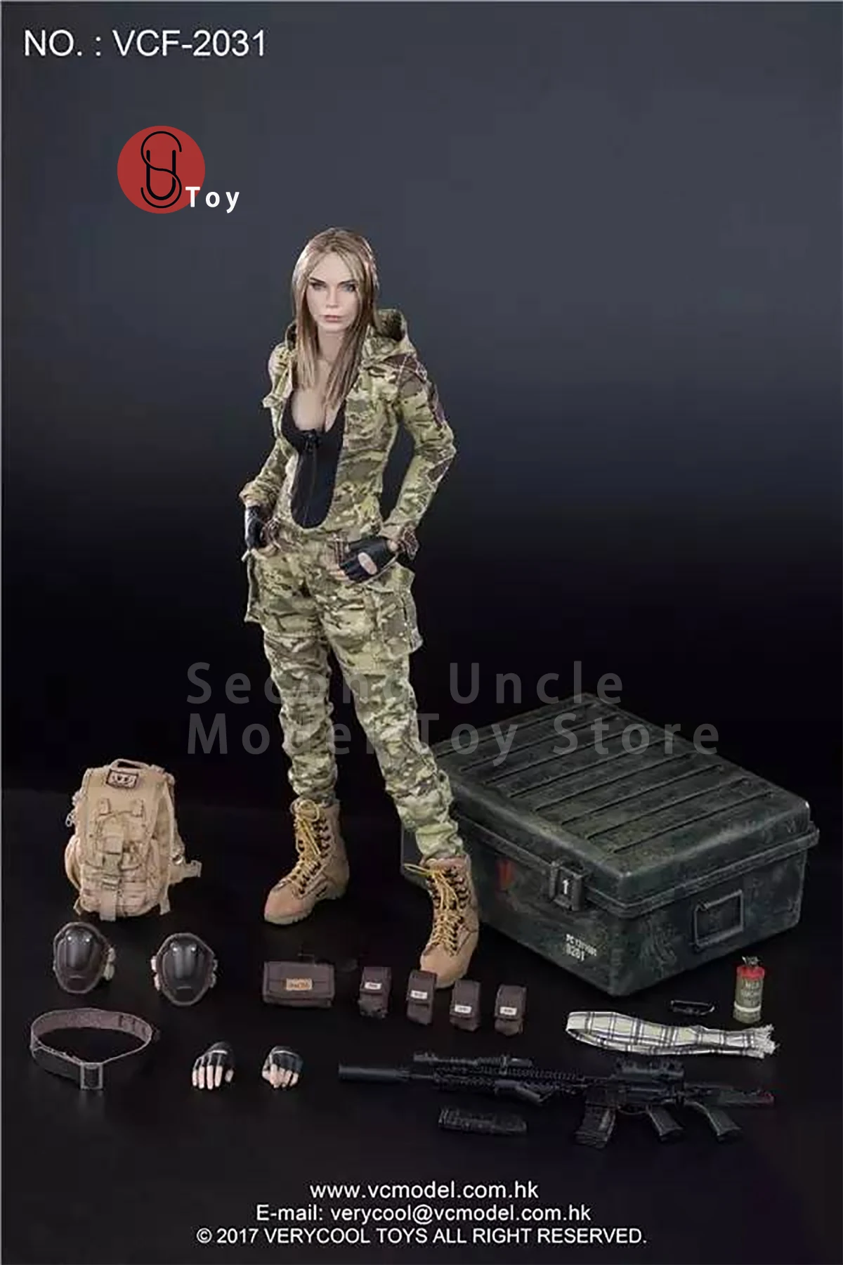 VERYCOOL VCF-2031 VCF-2035 A/B 1/6 Villa Sisters Police Black