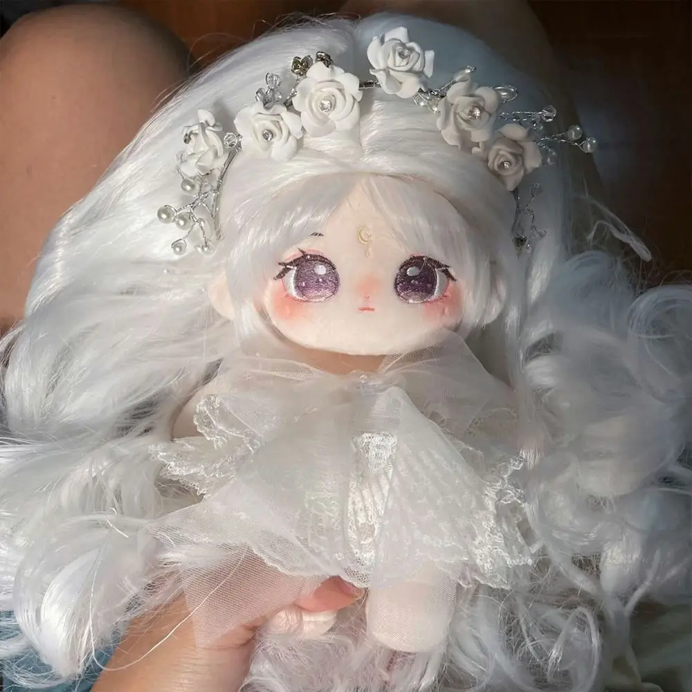 Grandi occhi Nessun attributo Peluche Bambola di cotone Idolo Farcito Super Star Figure Le bambole possono cambiare vestiti Regalo per ragazze Accessori per bambini