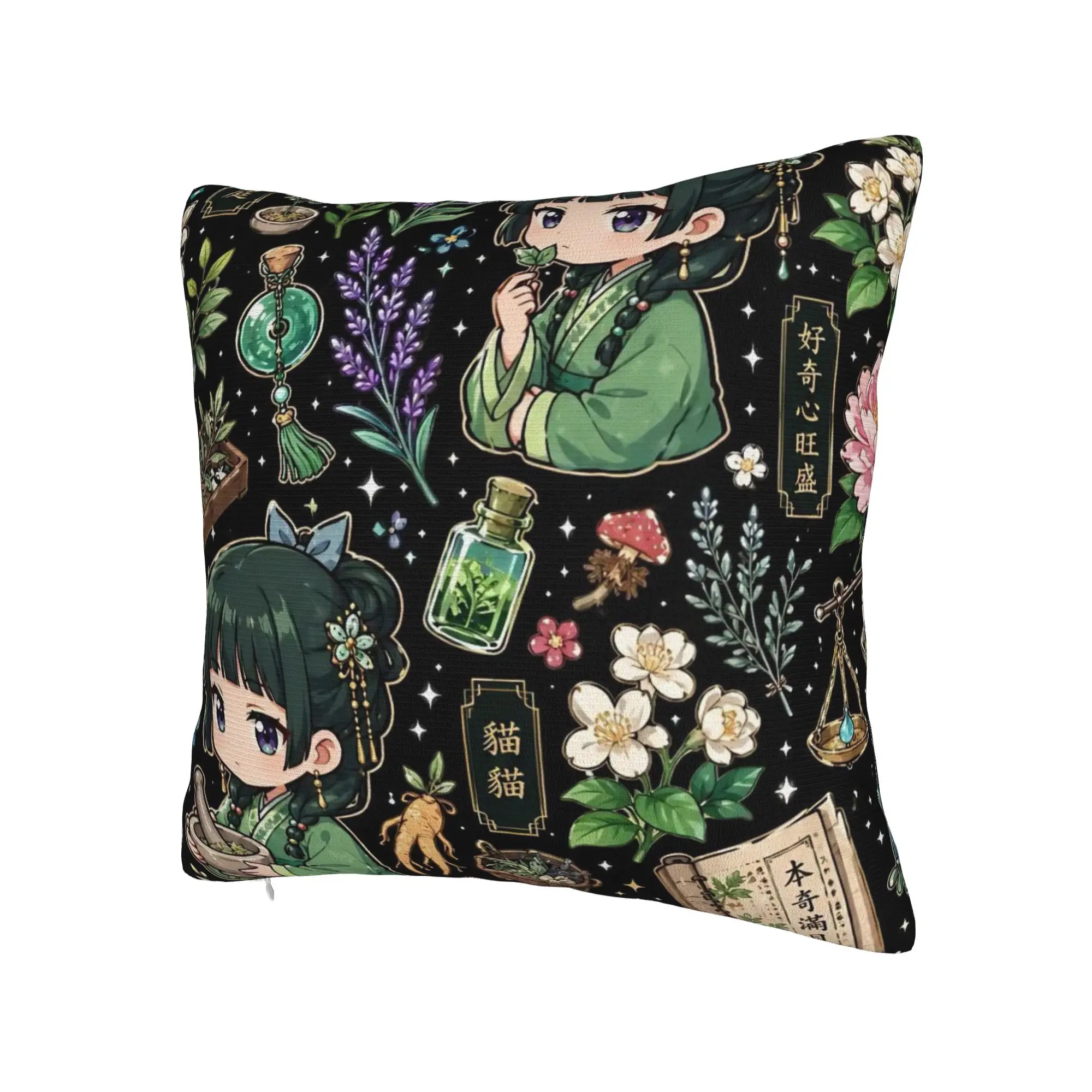 Decorative Pillow Cover The Apothecary D-Diaries Maomao  Stuff Home  Throw Pillow Case Cover Zipper Multi Size