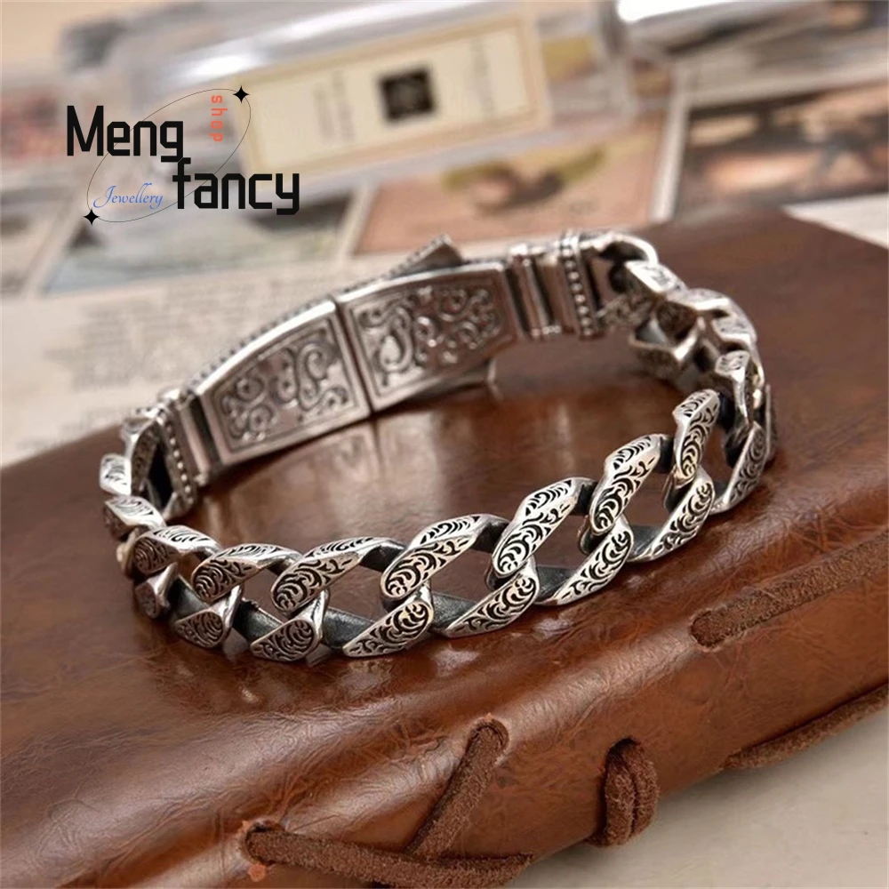 سوار أسد قوي على طراز الدراجة النارية الفضية هو مجوهرات عصرية فريدة من نوعها على شكل حرف يدوية رائعة وأكثر مبيعًا وأنيقة #2