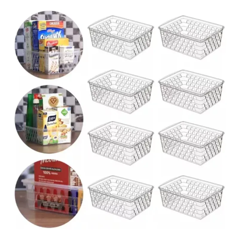 

Transparent Multipurpose Organizer Basket 12 Pcs 29x20.5cm Exg Boxes, Boxes and Baskets Decorative Boxes