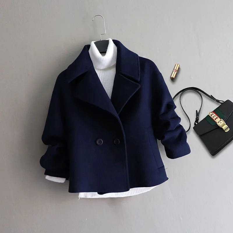 2025 Autumn Winter New Temperament Versatile Loose Casual Women\'s Wool Jacket Fashion Comfortable Elegant Female Woolen Coat
