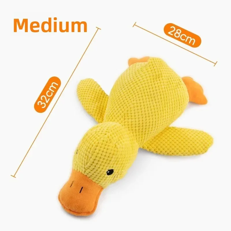 1/3 Stück Hunde-Zubehör, Beruhigendes Enten-Quietschspielzeug, Luxuriöse Einschlafhilfe, Langlebiger Welpen-Begleiter
