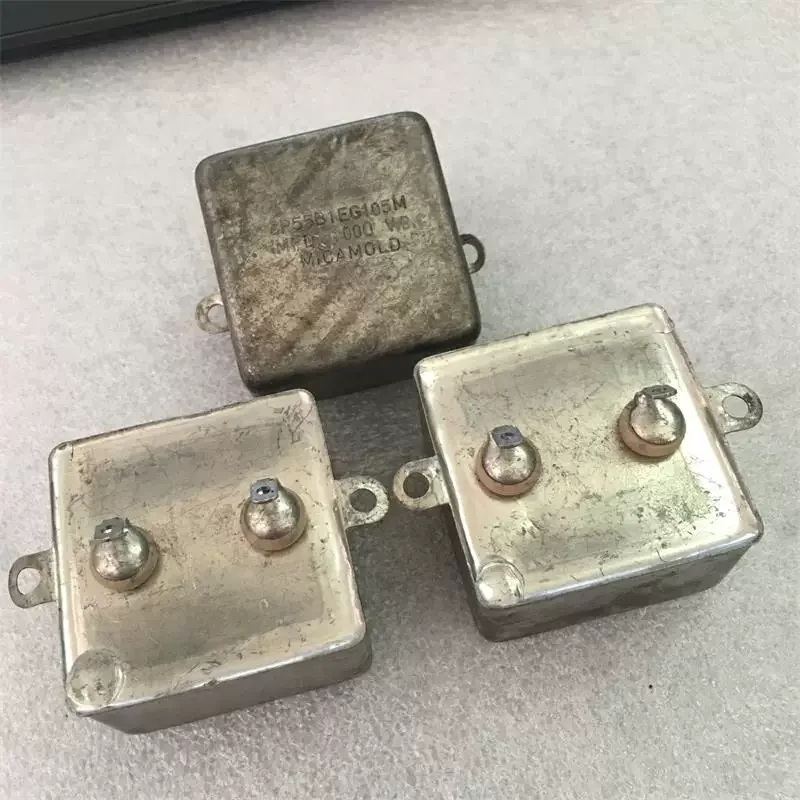 Antique American MICAMOLD 1000V 1UF High Voltage Gallbladder Machine Coupled Oil Immersed Capacitor