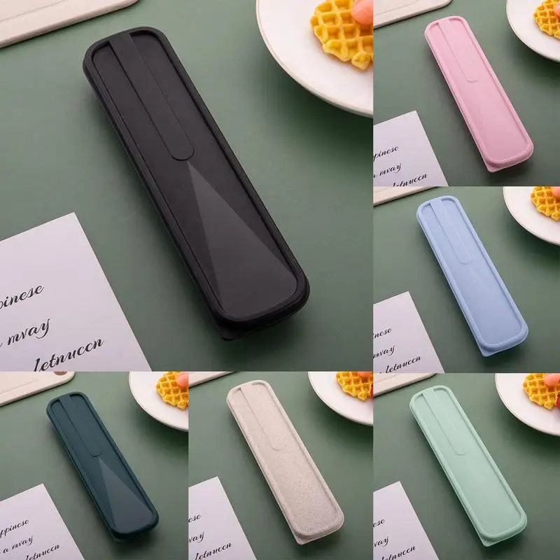 Portable Tableware Storage Box Eco-Friendly Cutlery Picnic Chopstick Spoon Container Travel Utensil Case Cutlery Container