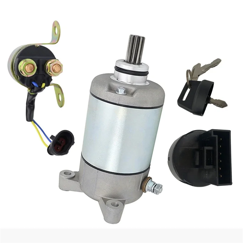 

【A42U】For Polaris Sportsman 500 EFI For Forester 500 UTV Ranger 4X4 400 500 3084981 3090188 ATV Starter Kit Relay& Key Switch