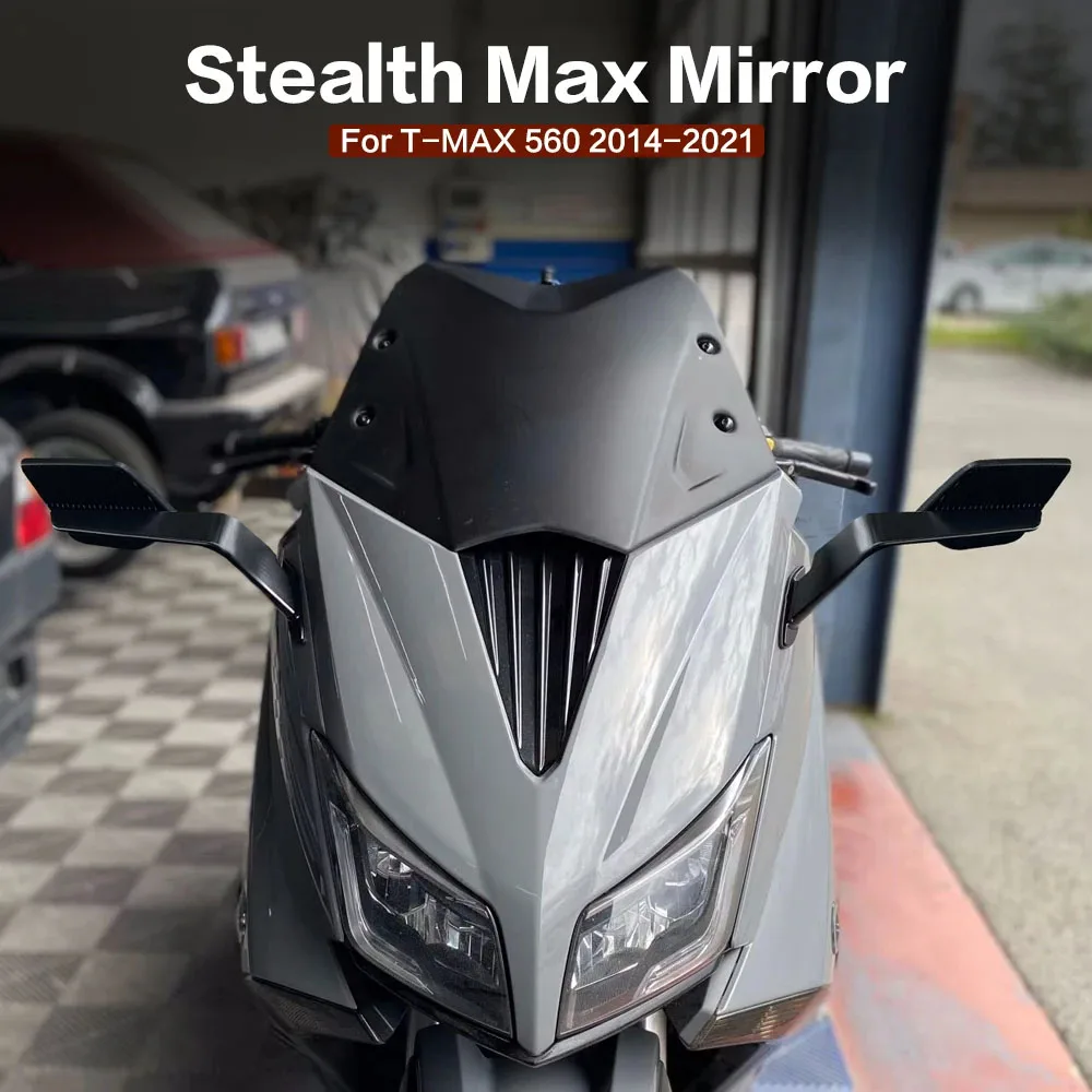 Aluminum Alloy Frame Motorcycle Fixed Wind Wing Rearview Mirror For Yamaha TMAX 530 Tmax 500 T-MAX 560 TMAX530 T-Max560