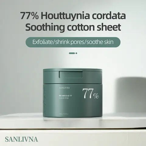 Heartleaf 77 Toning Pads, Moisturizing Pore Care, for Face Hydration Heartleaf Extract Moisturizing Centella Asiatica 160ML