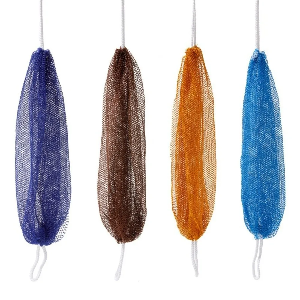 New High Elasticity Exfoliating Bath Net Sauna Towel Foam Net Long Back Scrubber African Mesh Scrubbing Towel Bathing Accessory