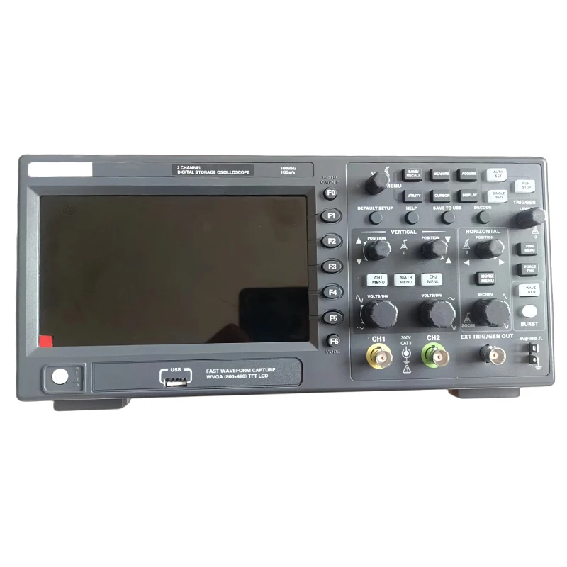 

100MHz Portable Desktop Storage Digital Oscilloscope Bandwidth 1GS/s Sample Rate USB Communication 2 Channel