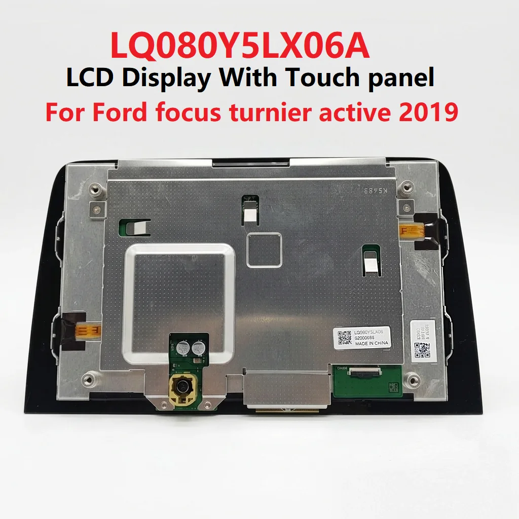 LQ080Y5LX06A LCD Display With Touch panel For Ford focus turnier active 2019 Navigation Screen Repair JX7T-18B955-FC