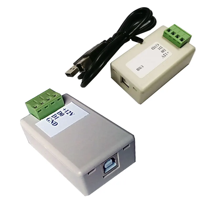 WG26/34 Format Signal To USB Converter Plug-And-Play Output ASCII Or 16HEX Used For Access Control System